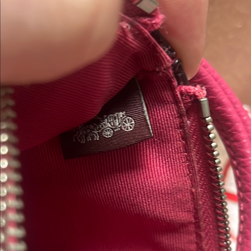 Coach Pink Pebbled Leather Clutch - Picture 12 of 12